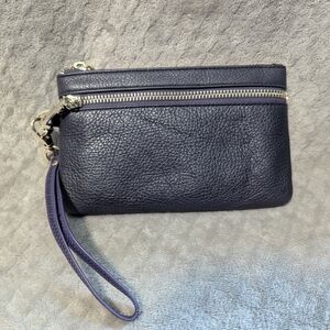 Dark Purple Wristlet with Zipper